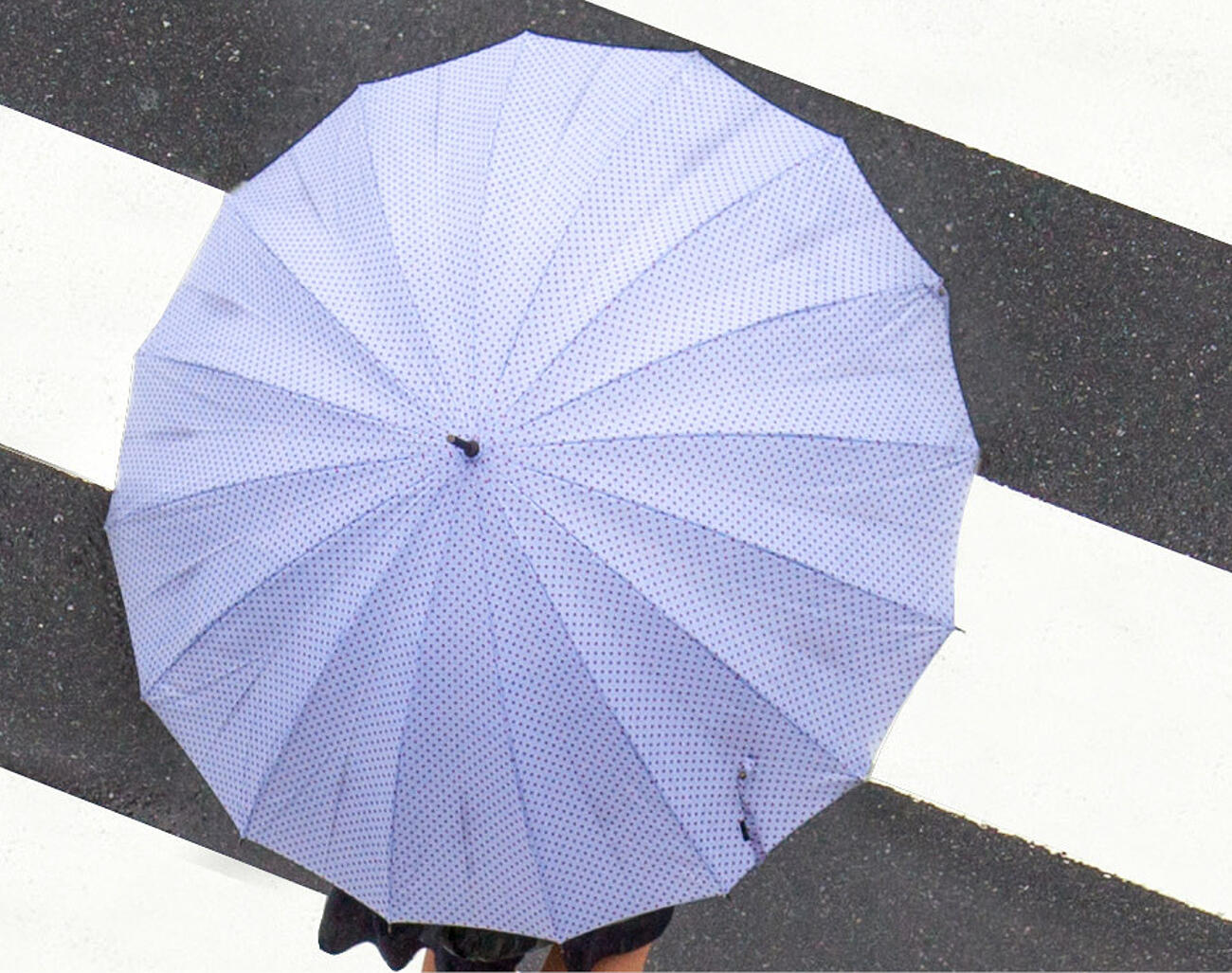 runder Regenschirm