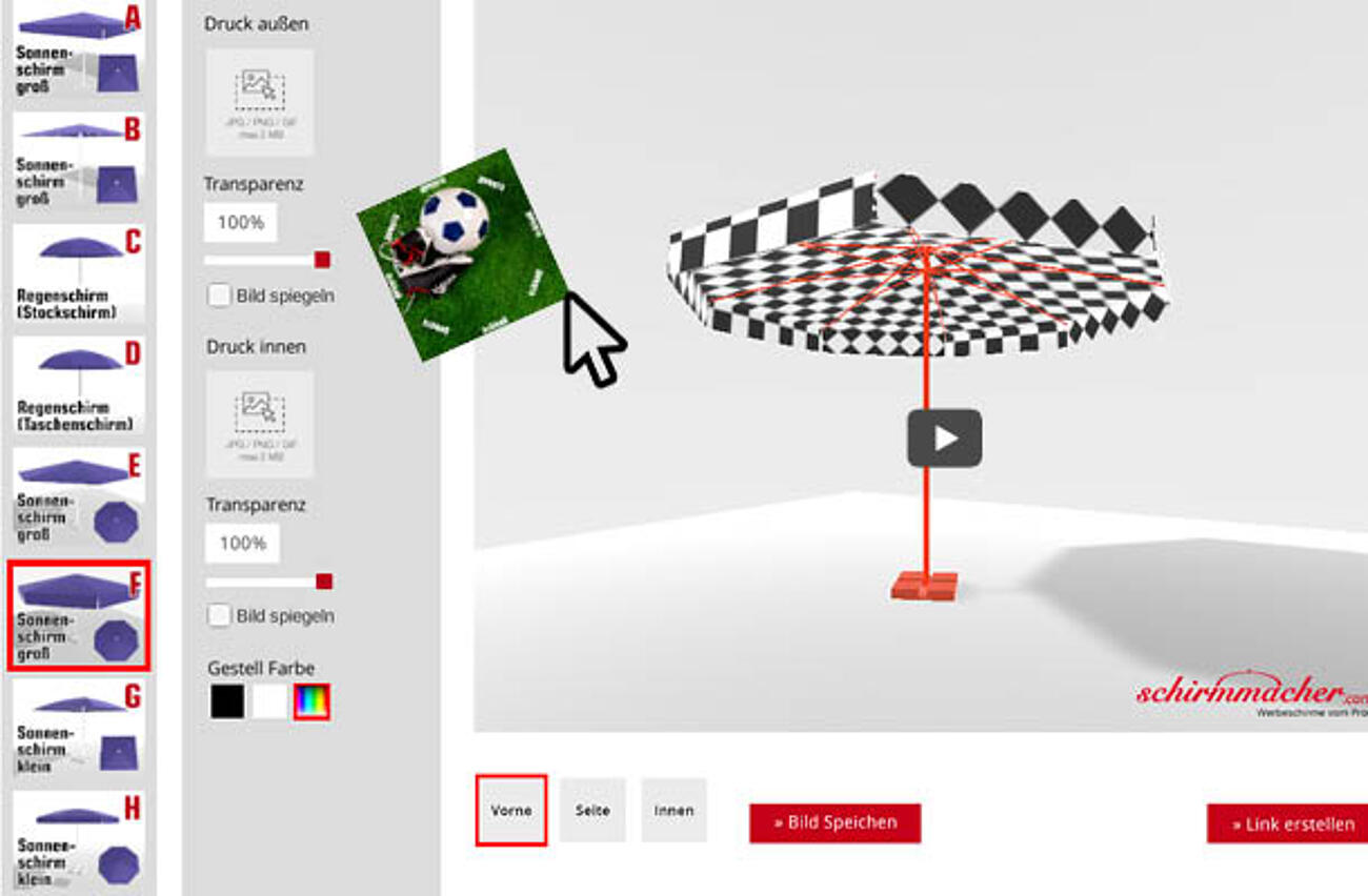 Exklusiv! 3D Schirm Designer Exklusiv! 3D Schirm Designer