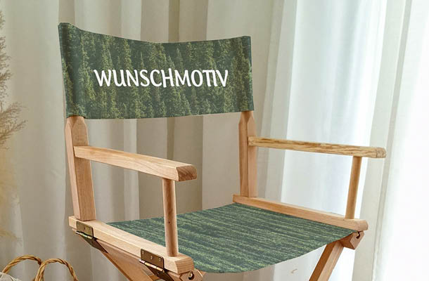 Klappstuhl flexibel bedrucken