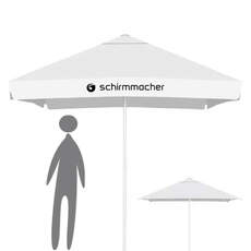 Großschirm, quadratisch, Push-Up Öffnung Großschirm, quadratisch, Push-Up Öffnung